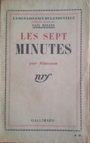 Simenon -  Les sept minutes - 1938 - SP - Titre en rouge - 100